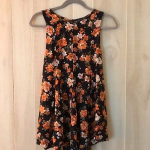 AEO Open Back Floral Tank Top